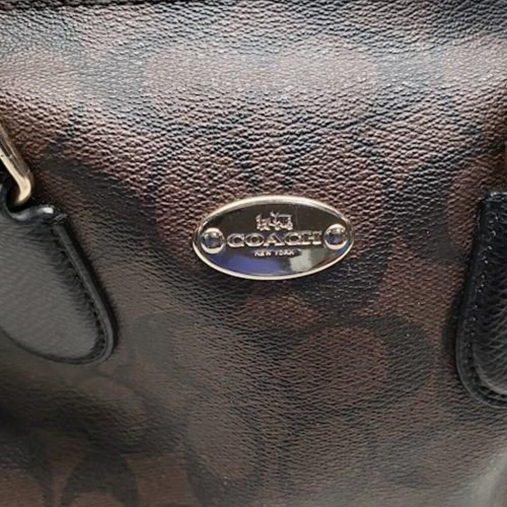 EUC Coach Mini Bennett Signature Leather Detachable Strap Satchel Bag - Picture 5 of 8